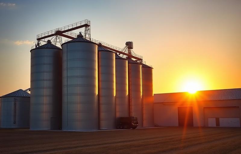 Silos de armazenagem agrícola